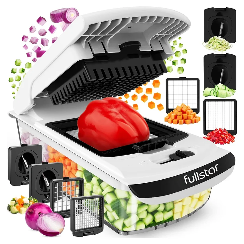 Fullstar Pro Original Vegetable Chopper & Spiralizer, All